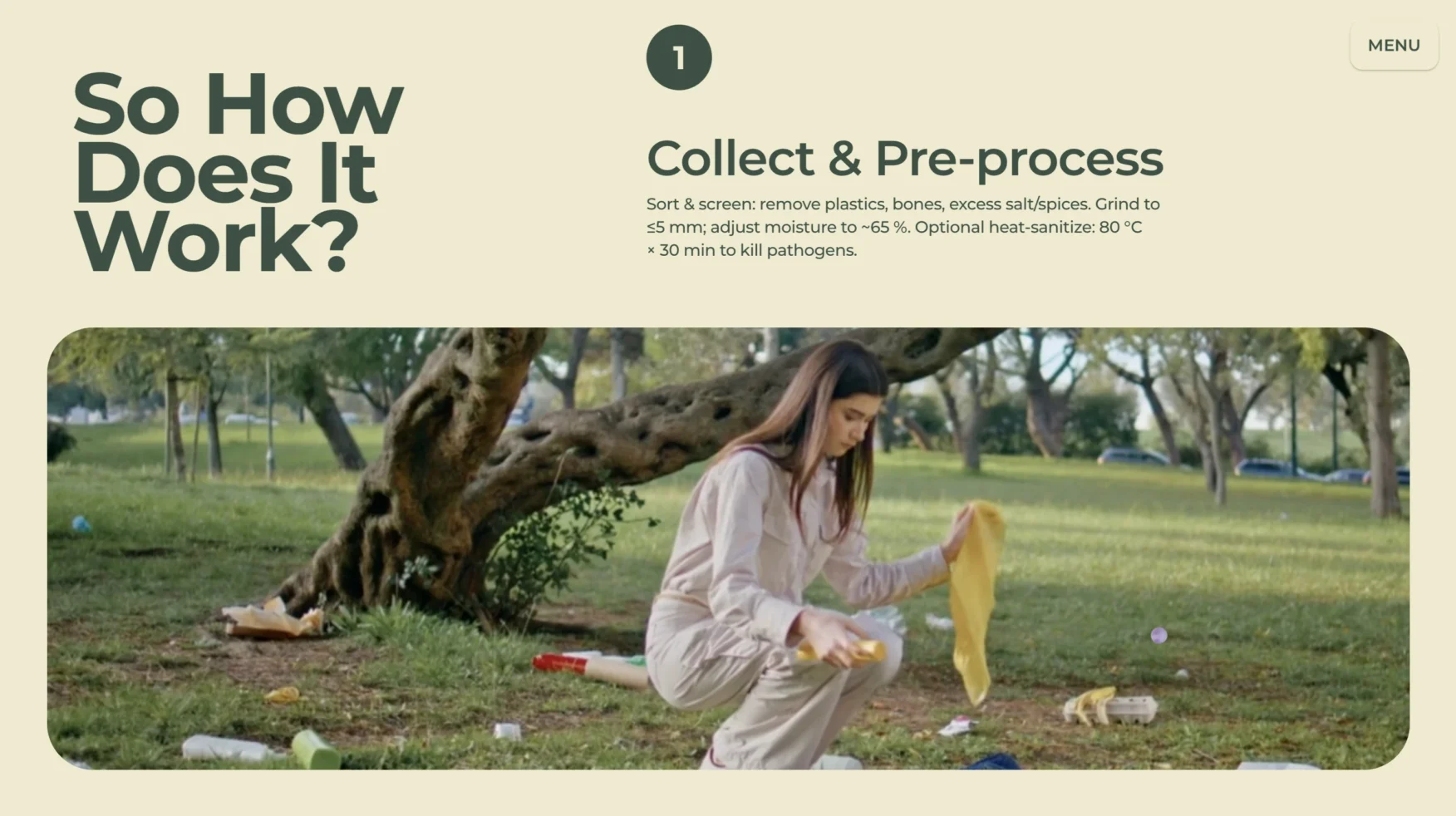 Food Waste Processing website by SimplyGJ, screen 5