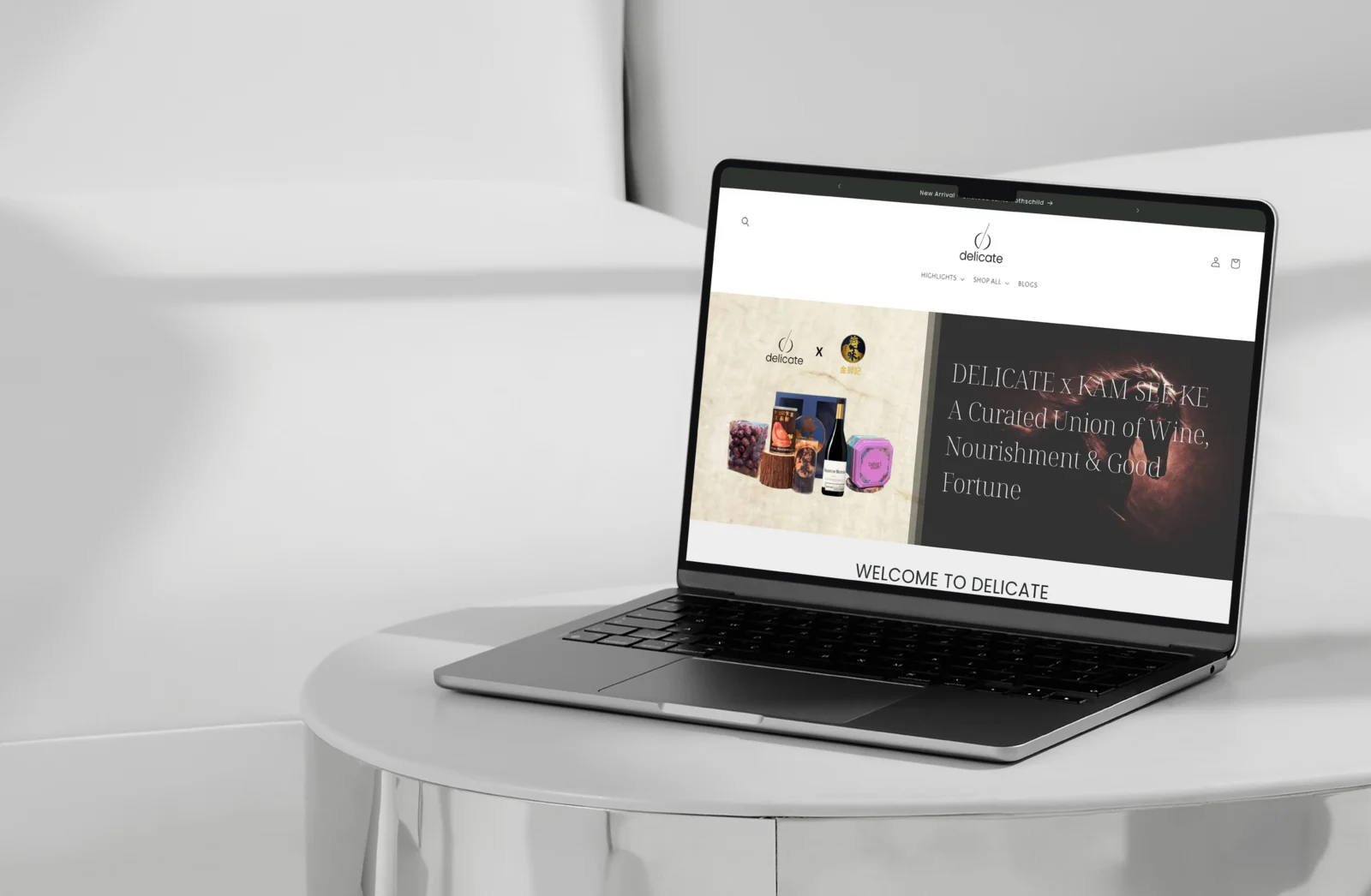 Delicate Wine — website by SimplyGJ